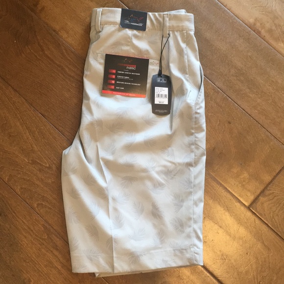 GREG NORMAN Palm Flat Front Golf Shorts 34 - Picture 3 of 6
